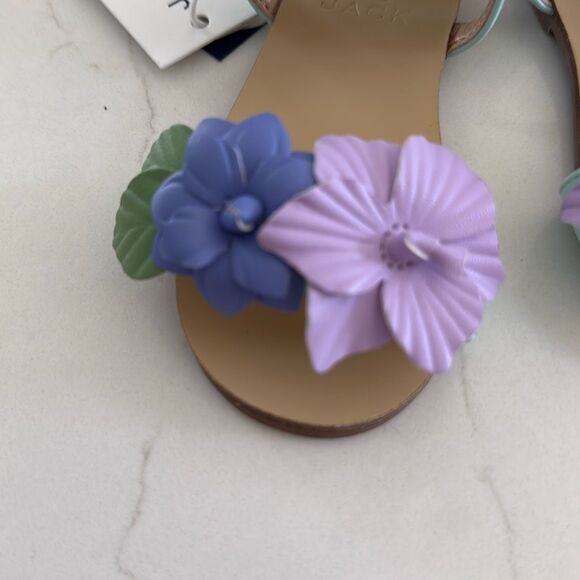 Janie and Jack Flower Sandal in Mint Size 5 - Picture 4 of 7
